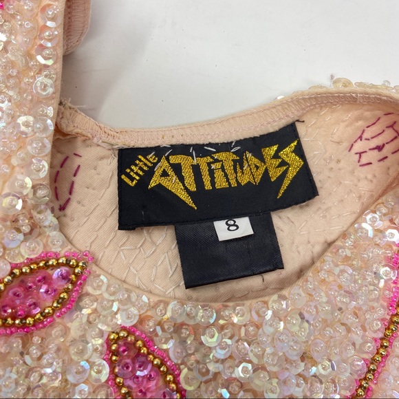 Elegant Pink Floral Kids Formal Dress - Picture 3 of 4